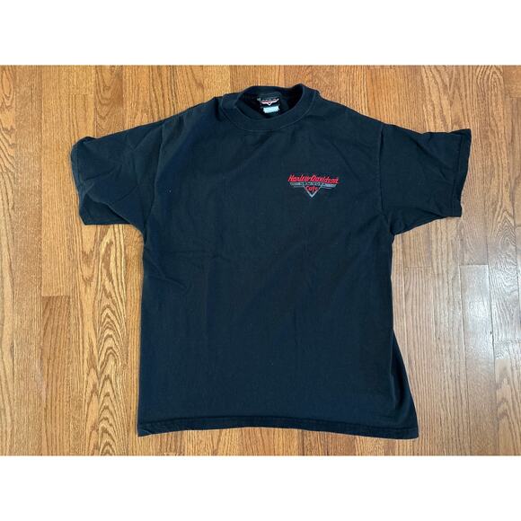 2002 Harley-Davidson New York Cafe Men's Black Short Sleeve Vintage T-Shirt L - Picture 2 of 8